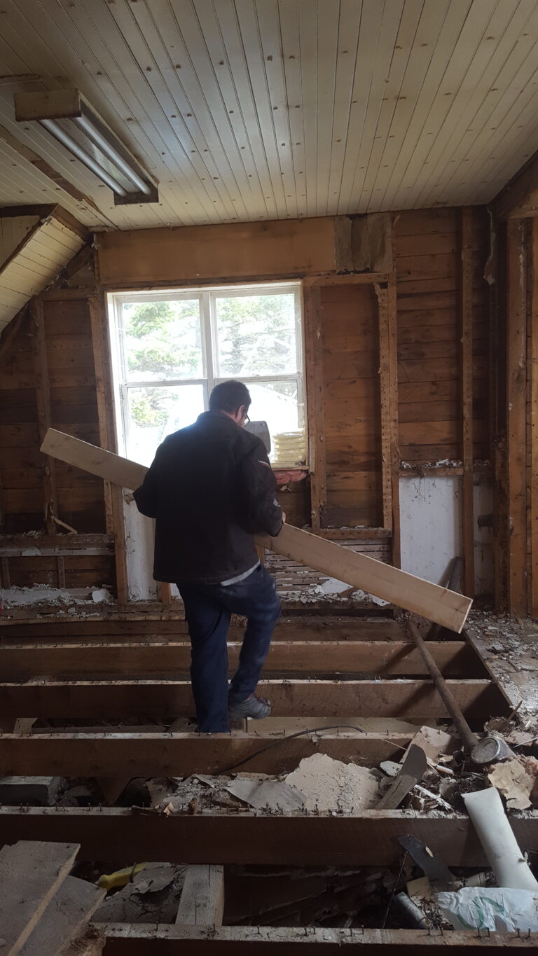 Undoing our House. Floors Removed.