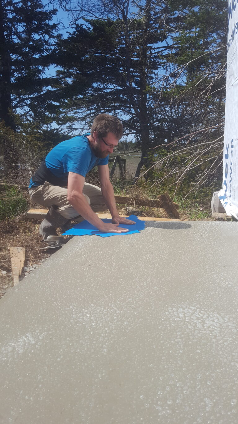 Testing New Concrete Stamp